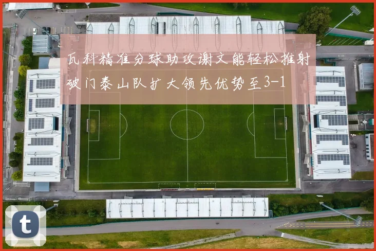 瓦科精准分球助攻谢文能轻松推射破门泰山队扩大领先优势至3-1